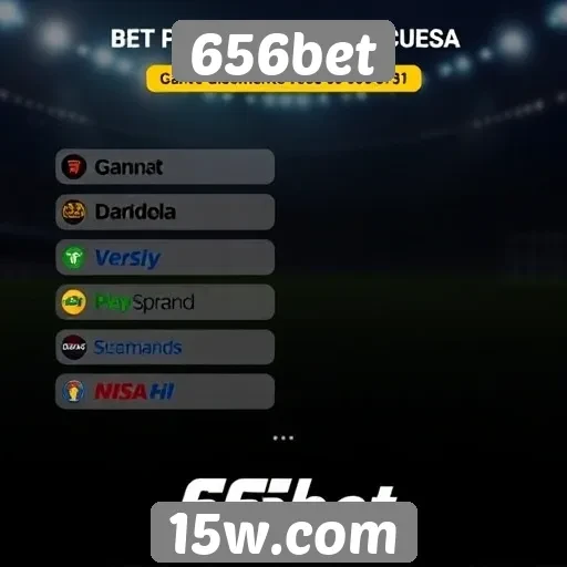 Métodos de pagamento aceitos no 656bet